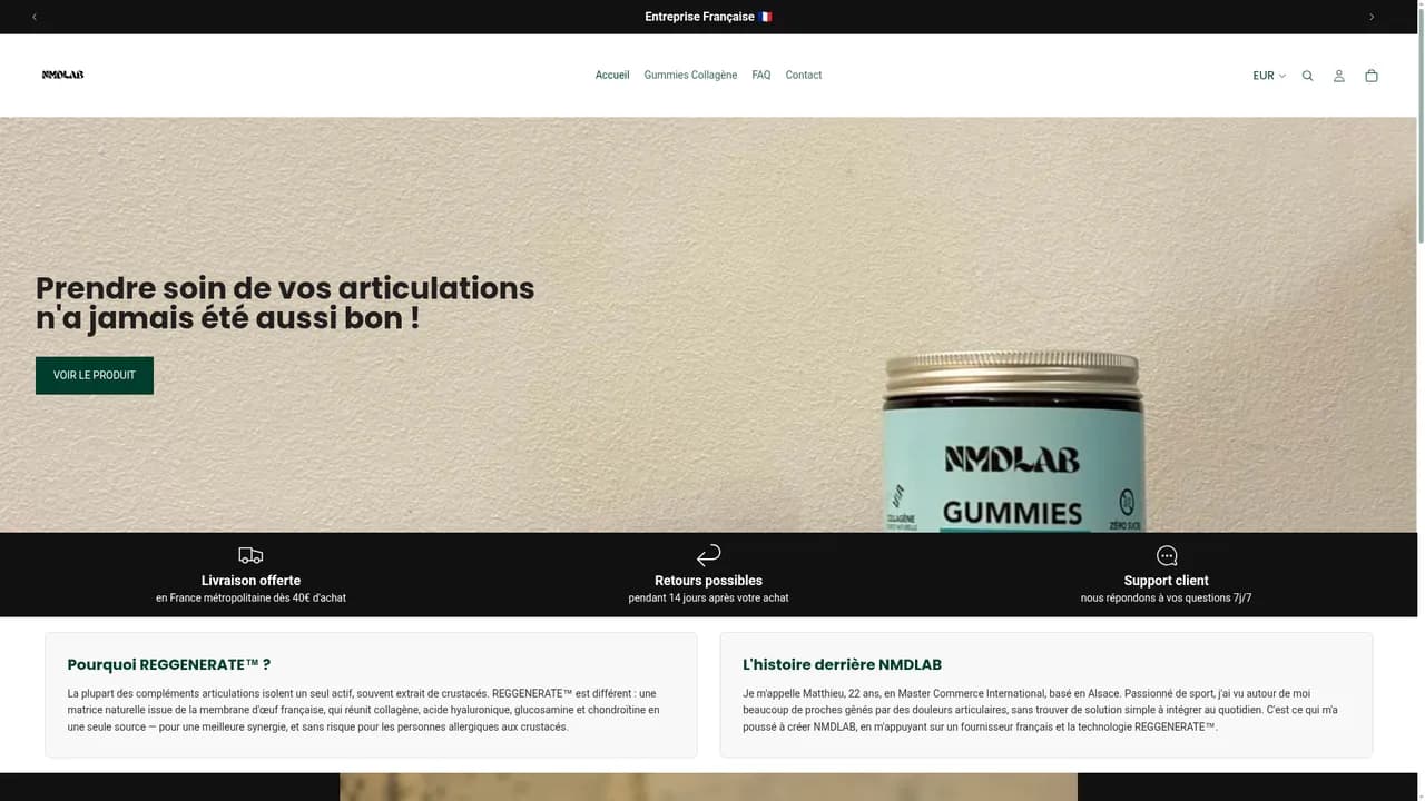 Screenshot de nmdlab.fr