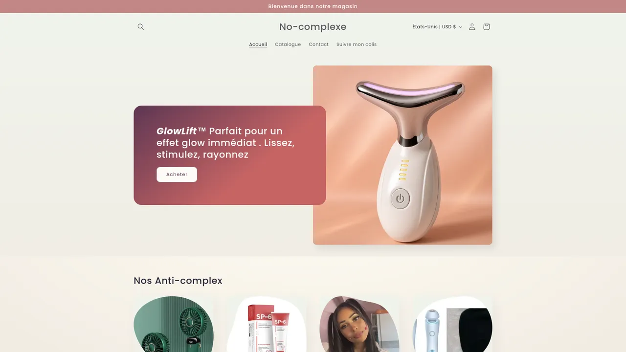 Screenshot de no-complexe.com