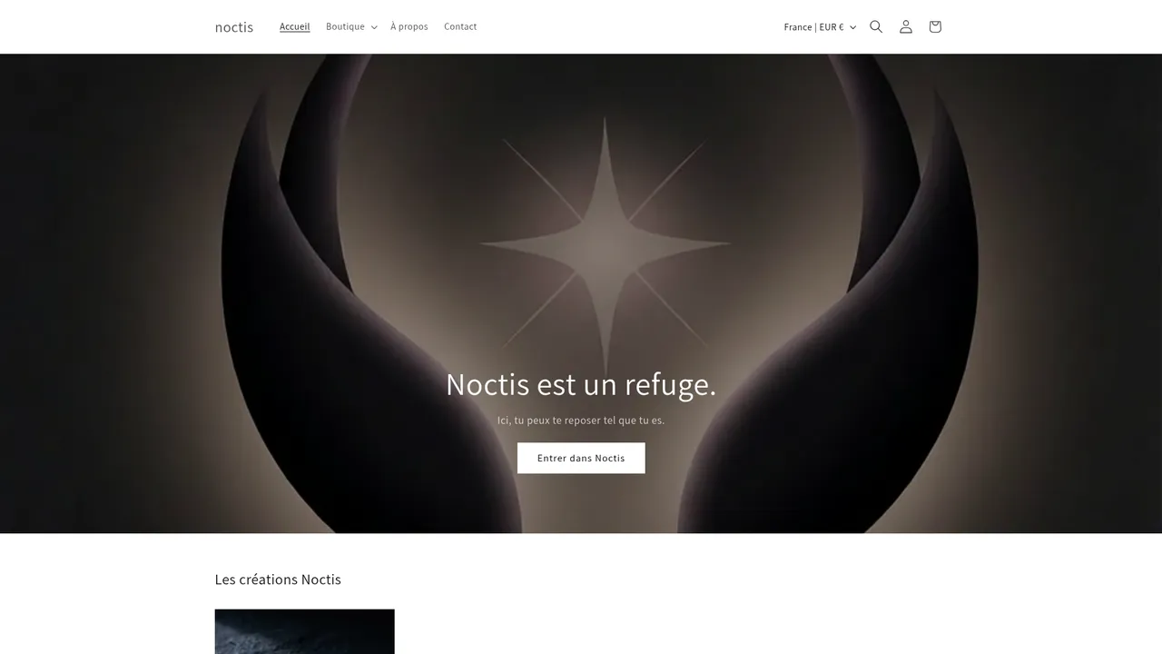 Screenshot de noctisbijoux.fr