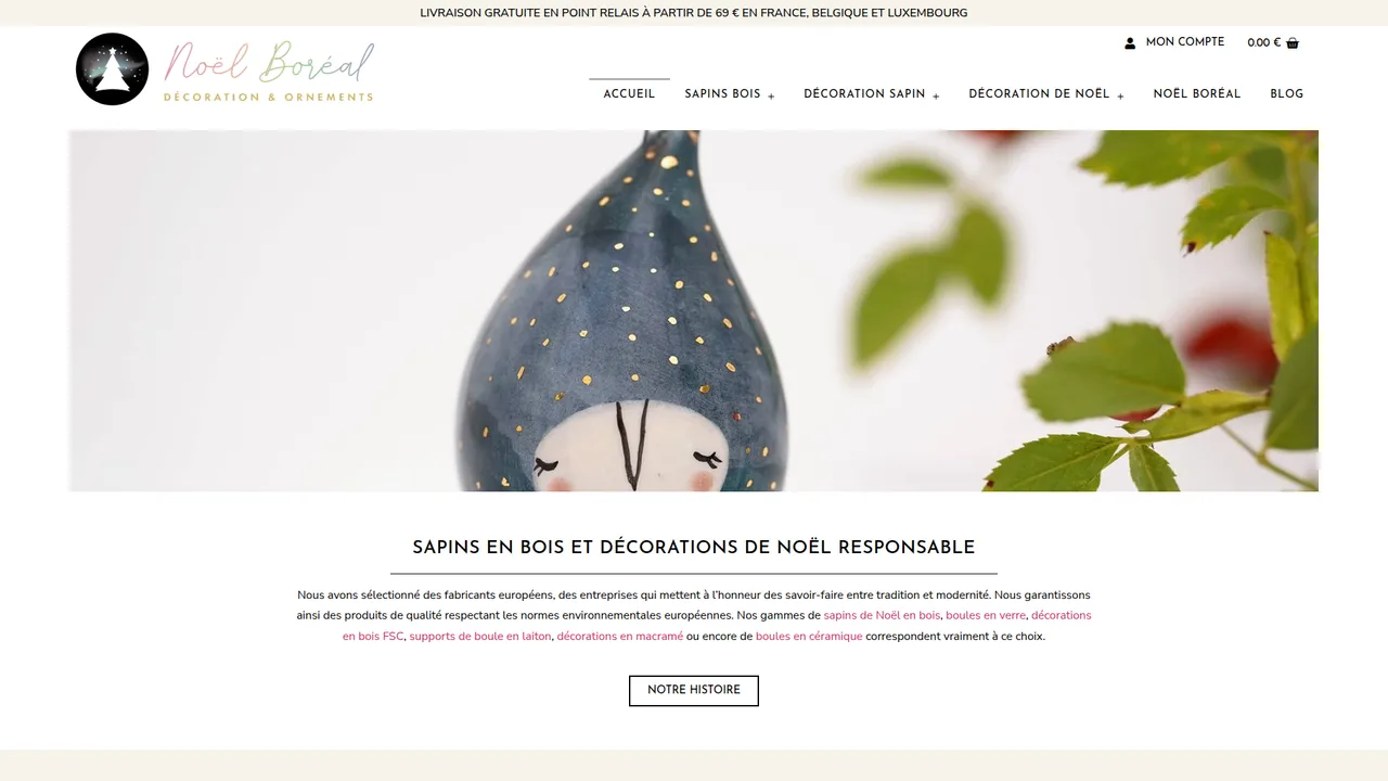 Aperçu du site Noël Boréal