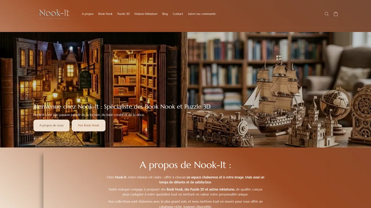 Aperçu du site Nook-It