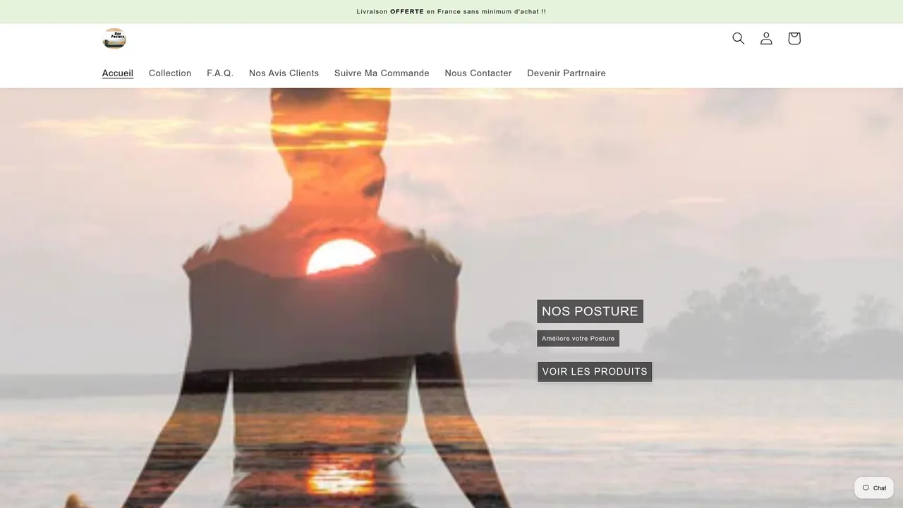 Aperçu du site Nos Posture