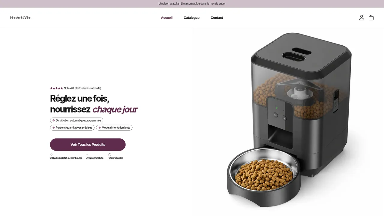 Screenshot de NosAmisCâlins