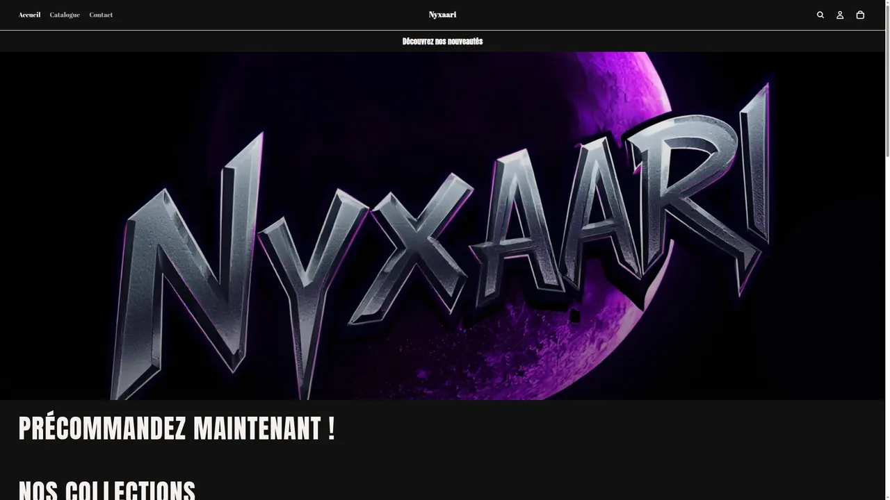 Aperçu du site Nyxaari