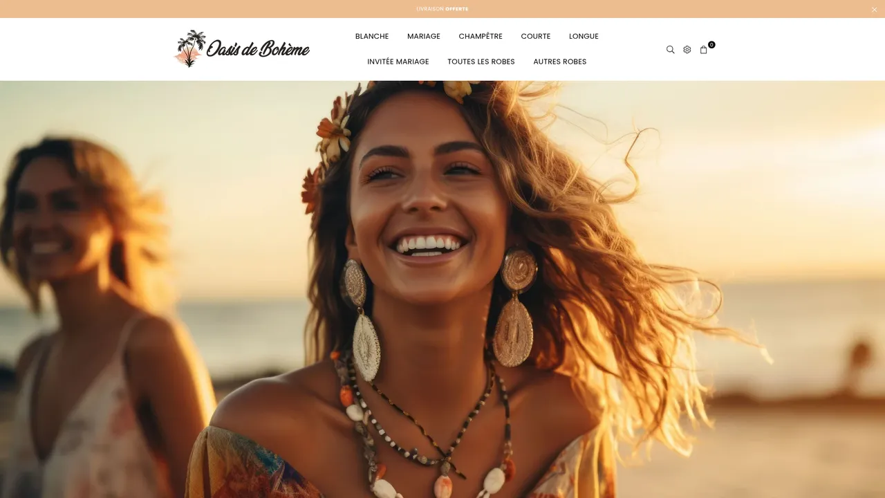 Screenshot de oasis-de-boheme.com