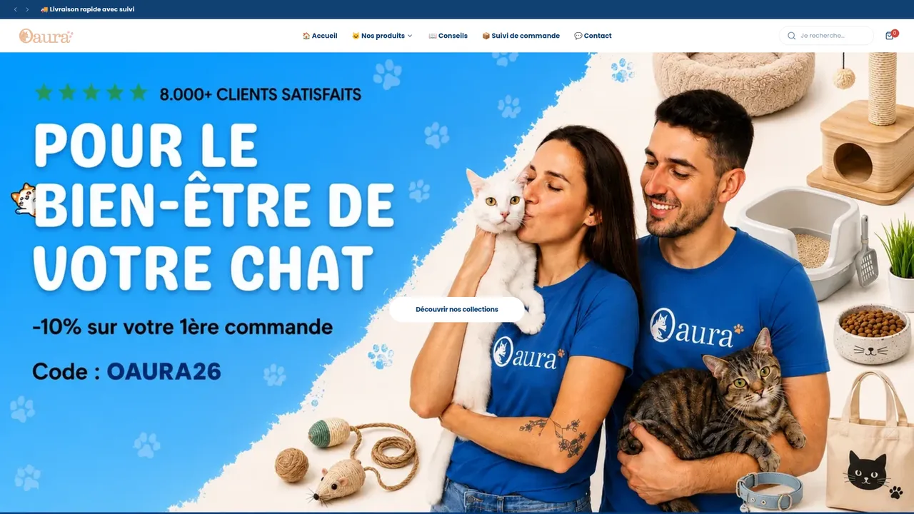 Aperçu du site oaura