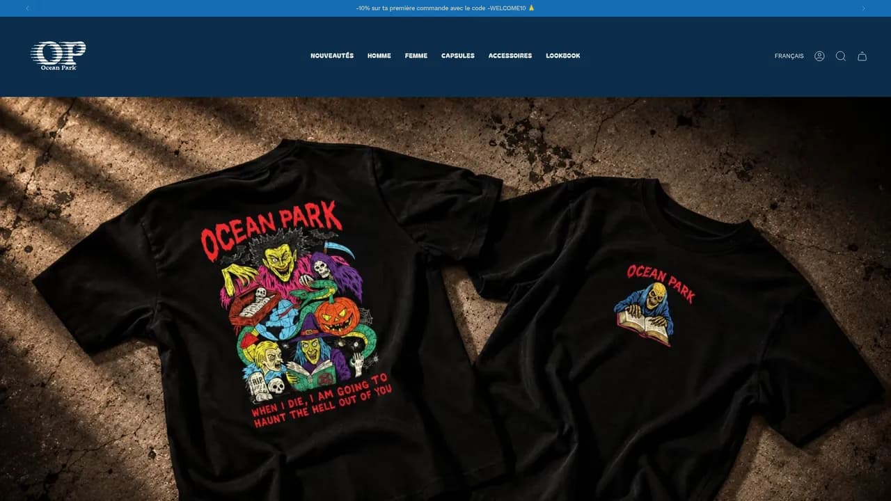Screenshot de oceanpark.fr