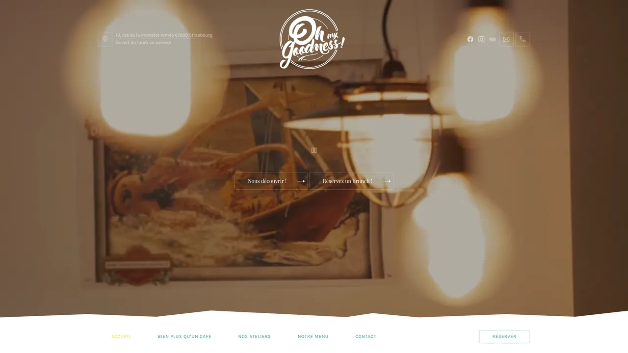 Screenshot de ohmygoodnesscafe.fr