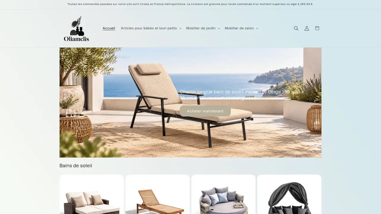 Aperçu du site oliamelis.com