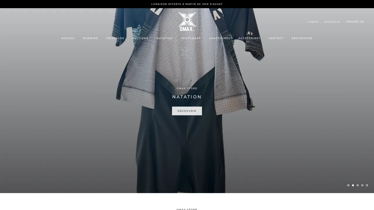 Screenshot de Omax-store.com