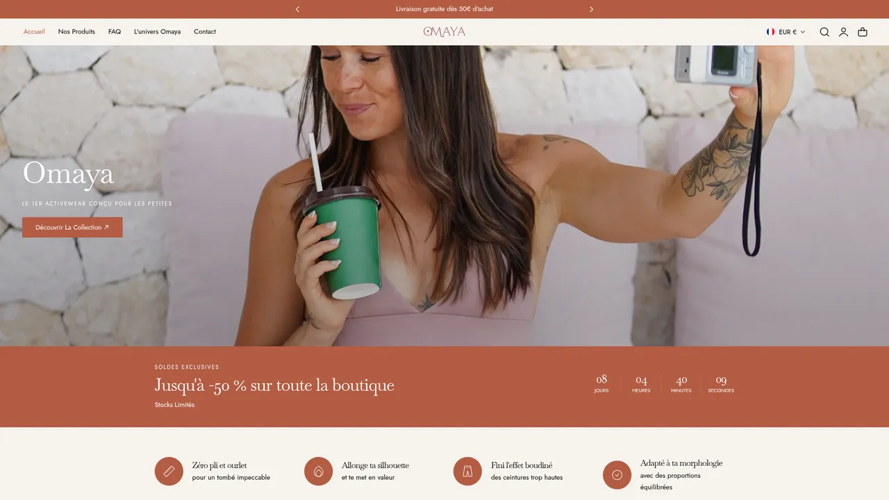 Screenshot de omayaactive.com
