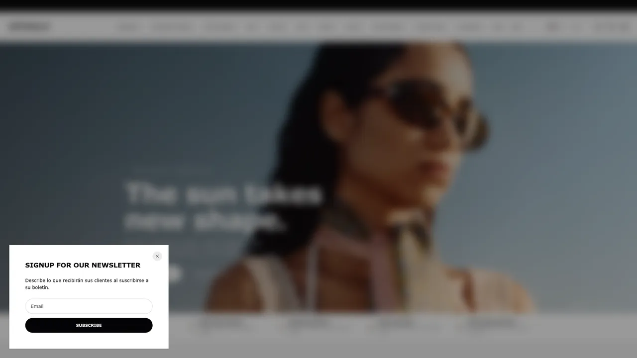 Aperçu du site Optical H, l'opticien spécialiste en ligne