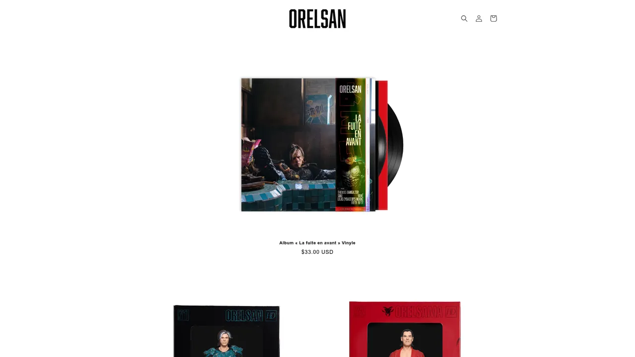 Aperçu du site ORELSAN