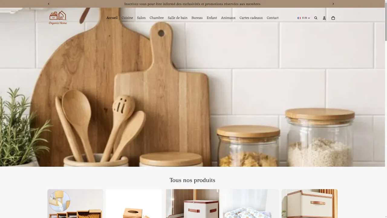 Screenshot de Organiz Home