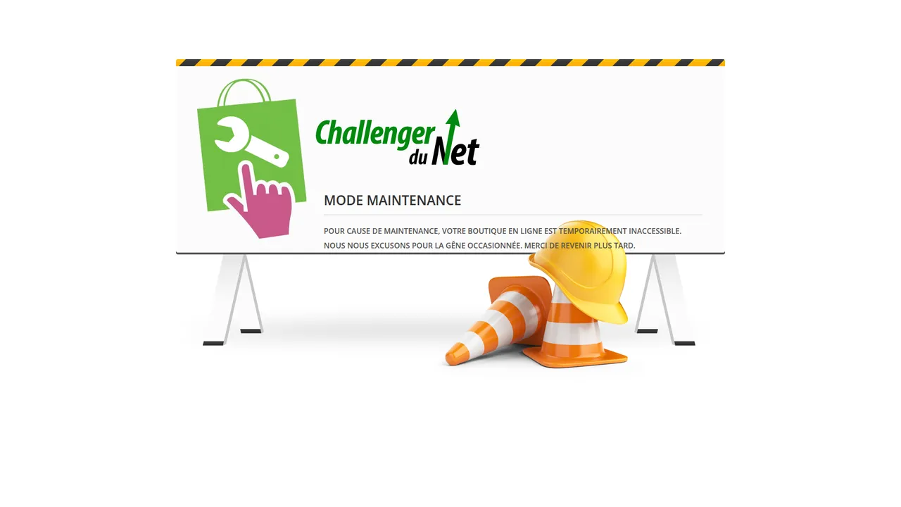 Aperçu du site Outillage "Le Challenger du Net"