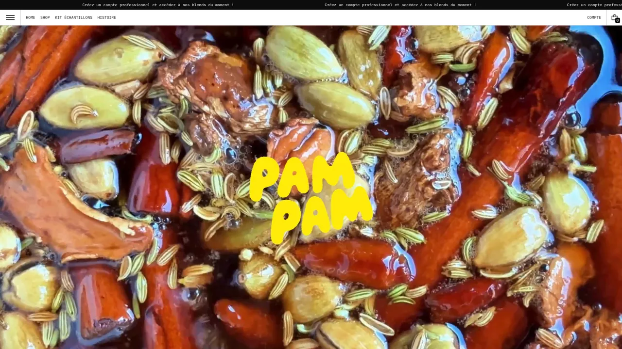 Screenshot de PAMPAM - Chaï et Golden Latte aux Profils aromatiques Uniques