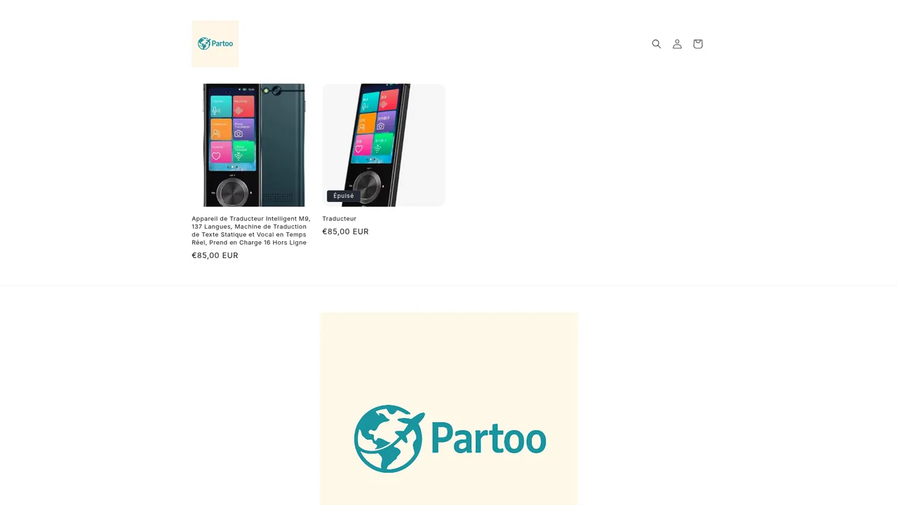 Screenshot de PARTOO