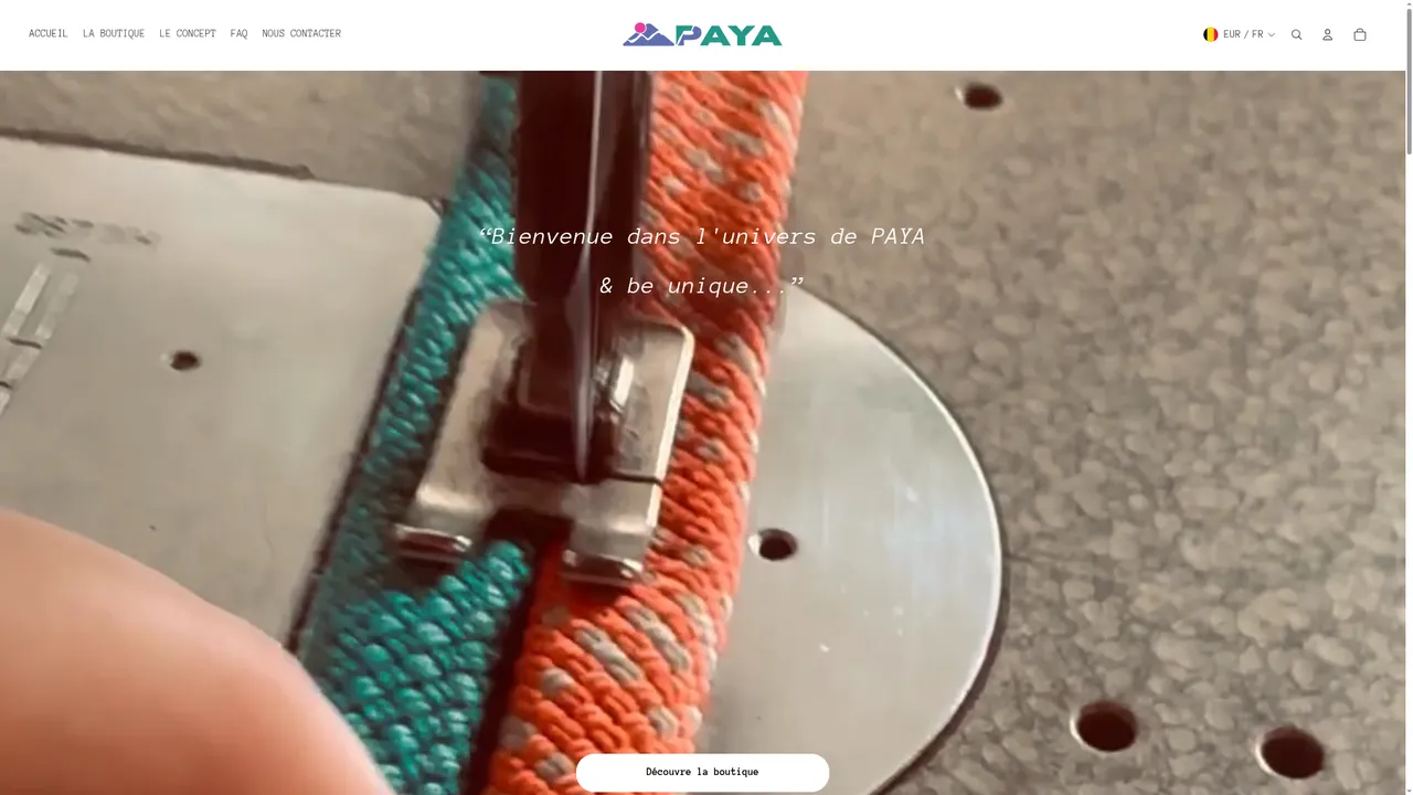Screenshot de PAYA & be unique.