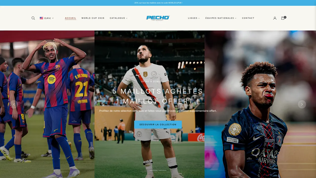 Screenshot de pechotonmaillot91.fr