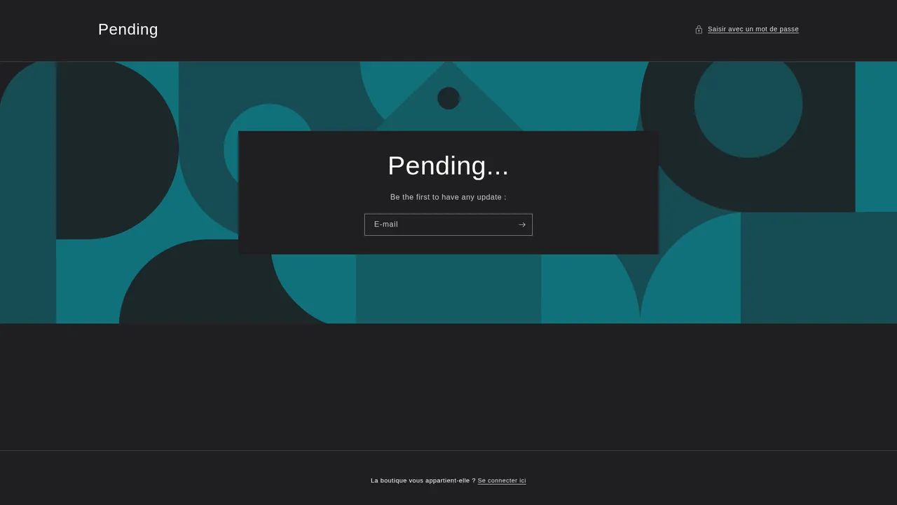 Aperçu du site Pending