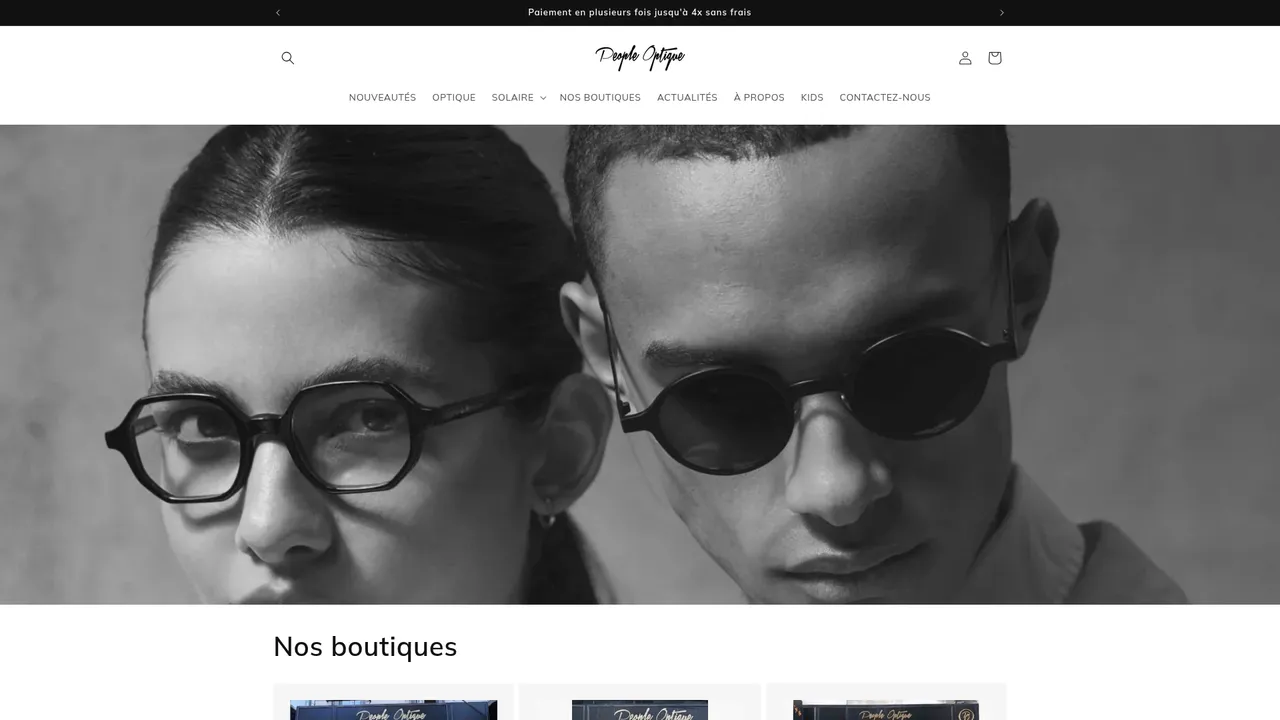 Screenshot de People Optique Paris
