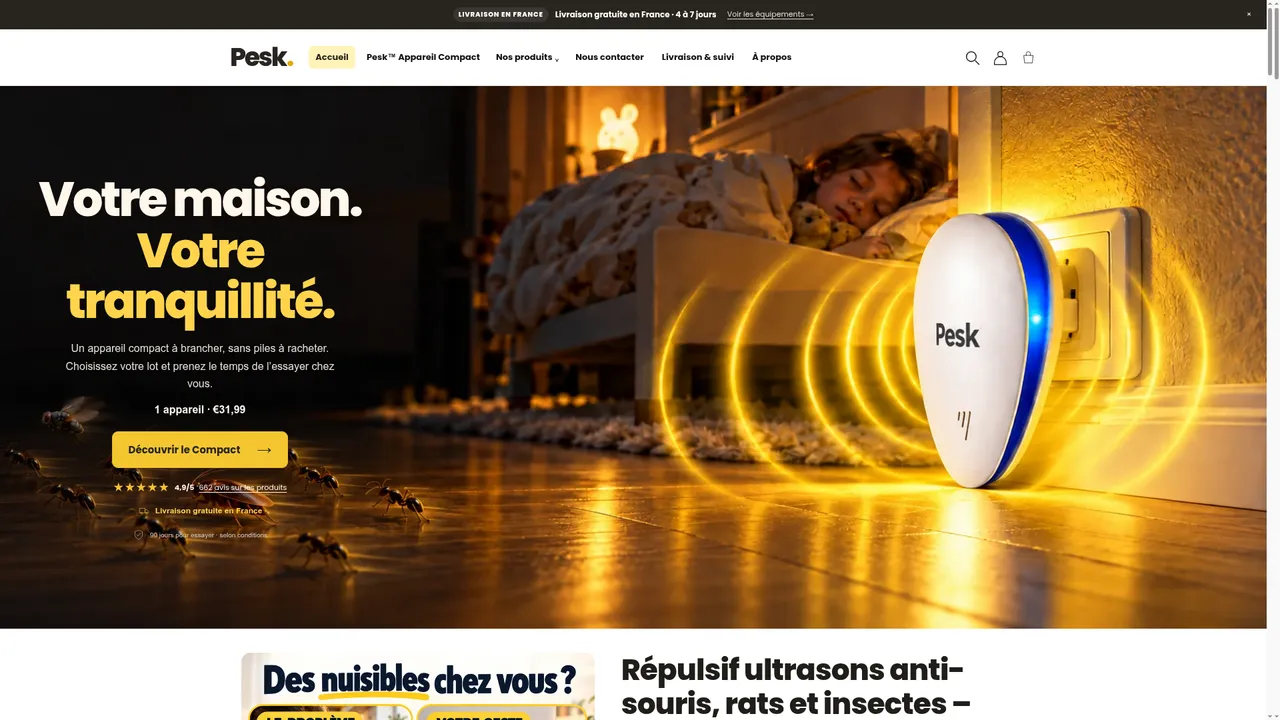 Screenshot de pesk.store