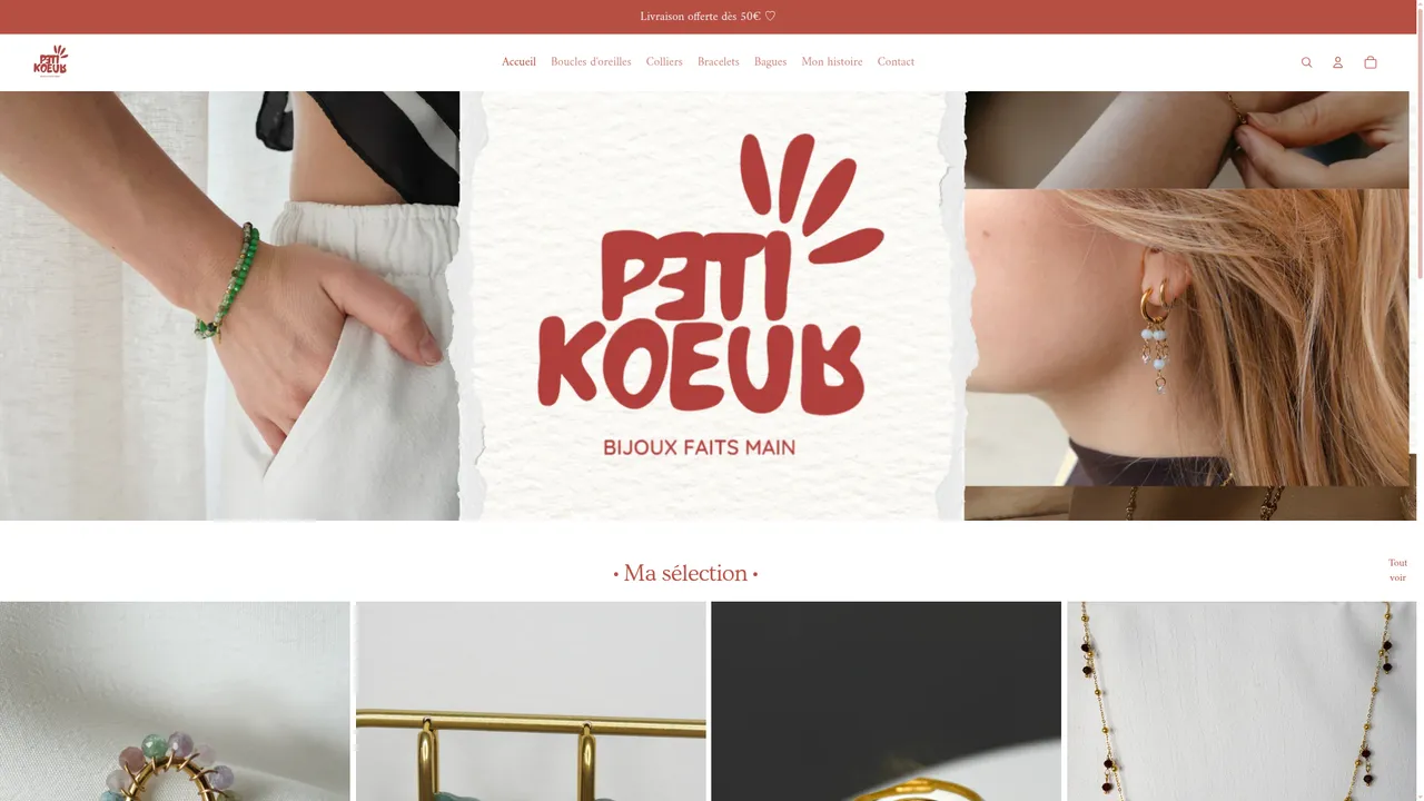 Aperçu du site Peti Kœur
