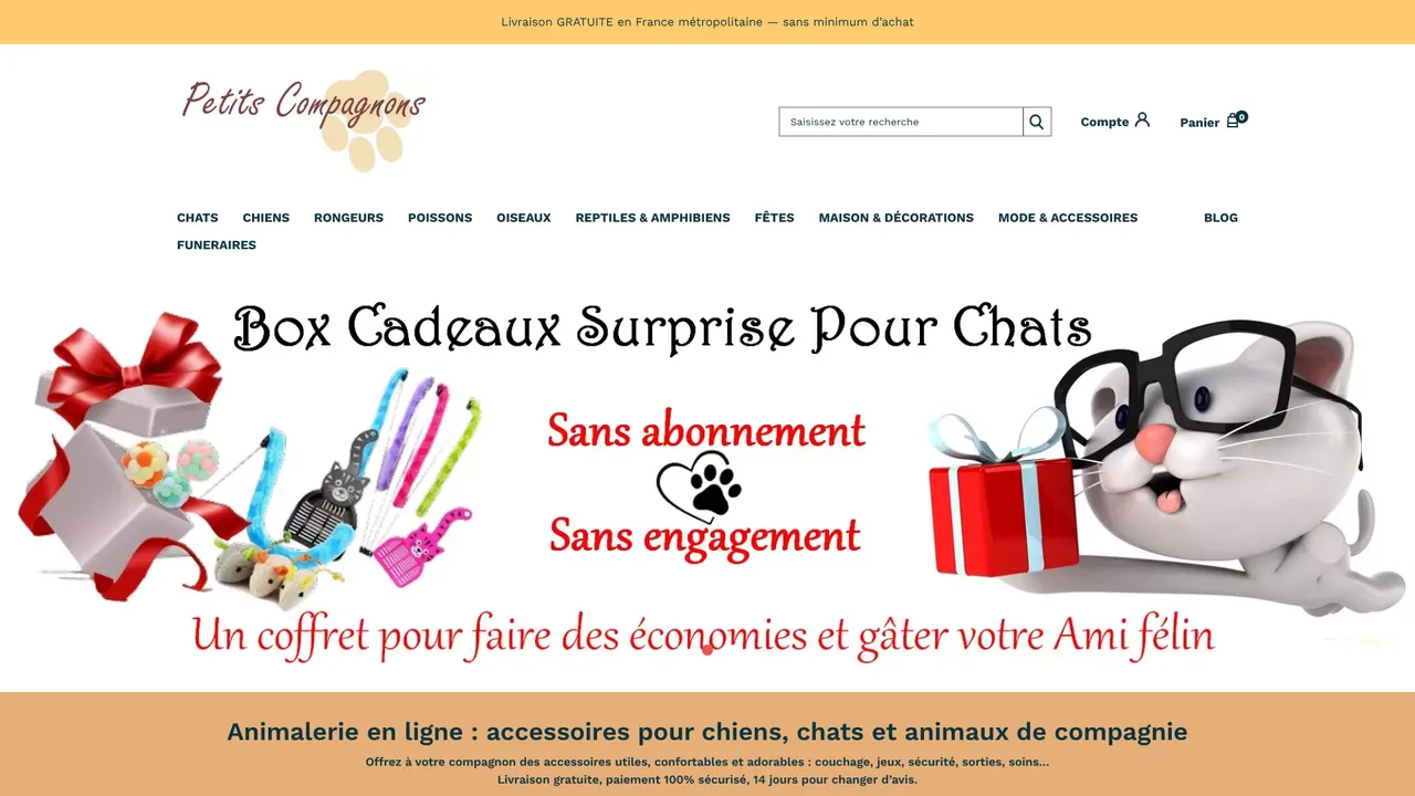 Aperçu du site Petits Compagnons