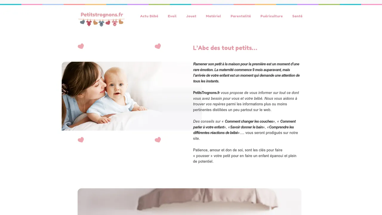 Aperçu du site Décorations d'anniversaire personnalisées
