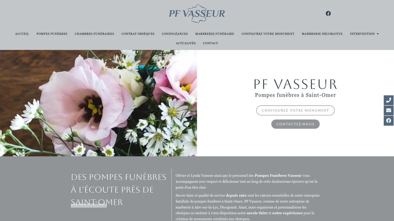 Screenshot de PF Vasseur et Décogranit