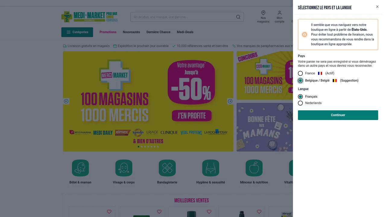 Screenshot de pharmacy-medi-market.fr