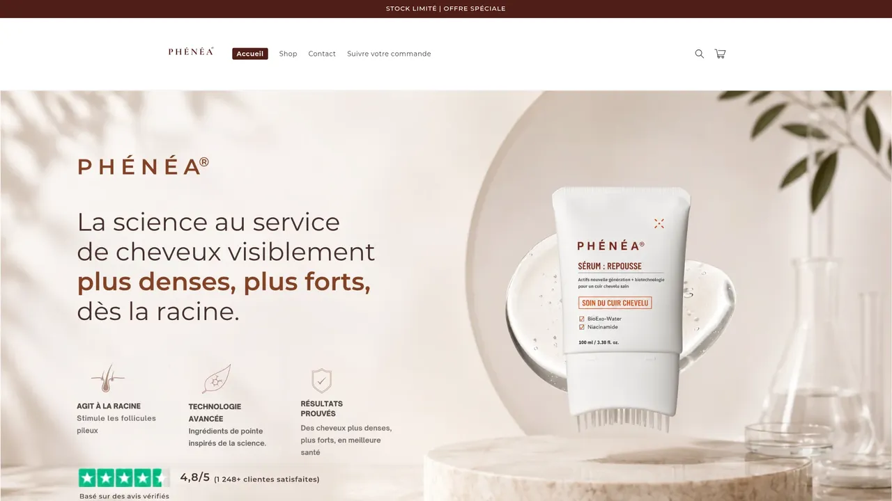 Screenshot de PHENEA FRANCE