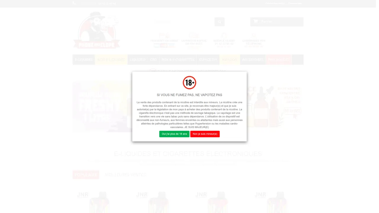 Aperçu du site Phoneandclope