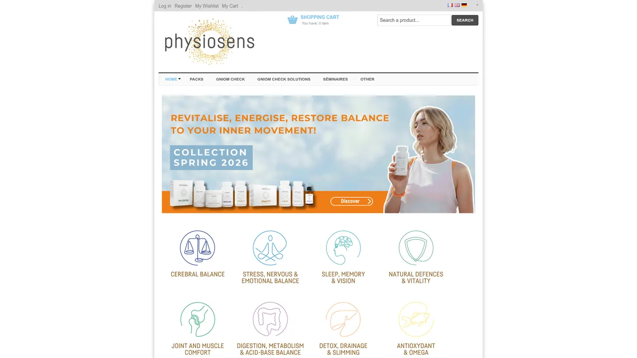 Screenshot de Physiosens