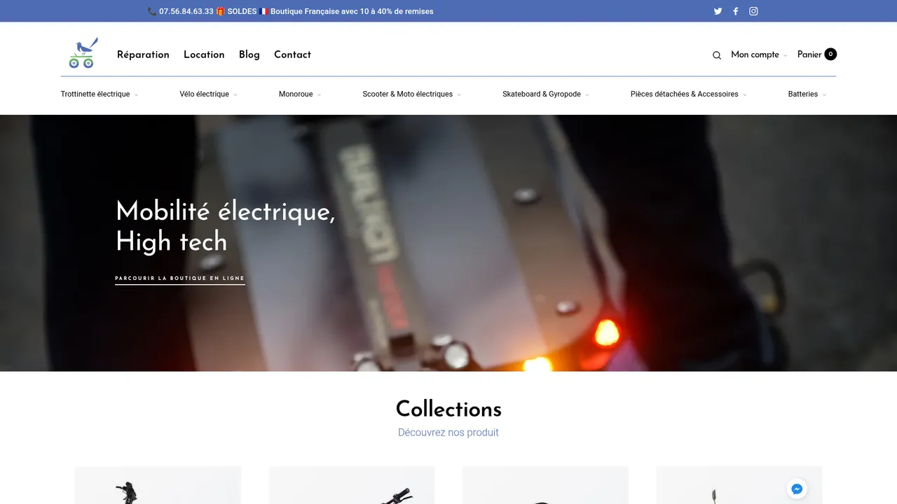 Aperçu du site pie technologie