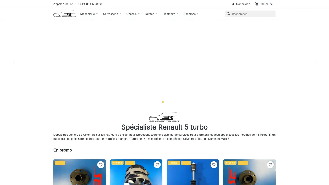 Screenshot de pièces détachées, réparation, restauration