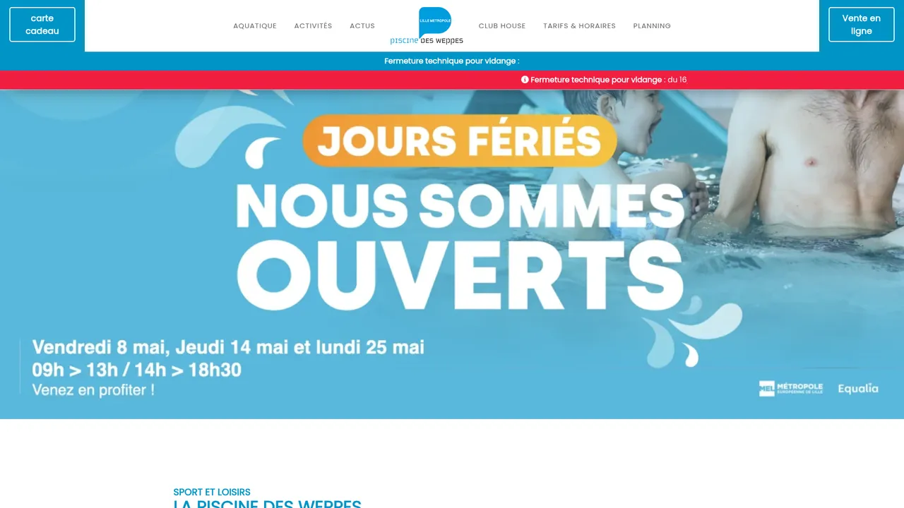 Screenshot de Piscine des Weppes