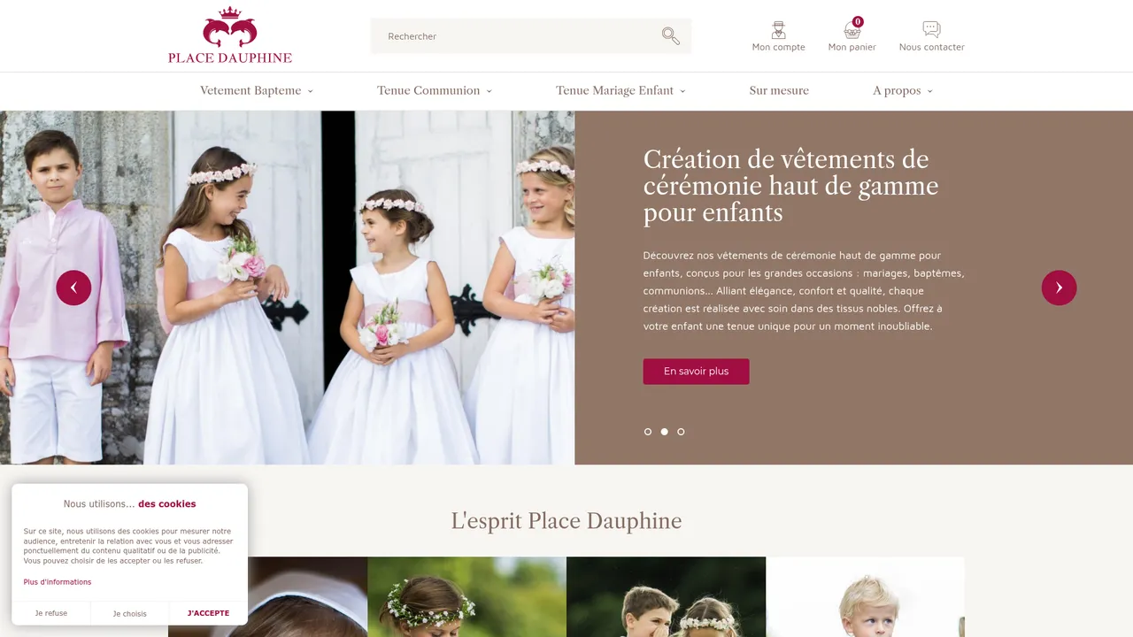 Screenshot de Place Dauphine vêtement de cérémonie pour enfant