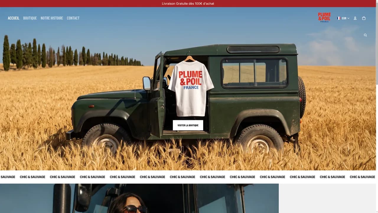 Screenshot de plume-et-poil.com