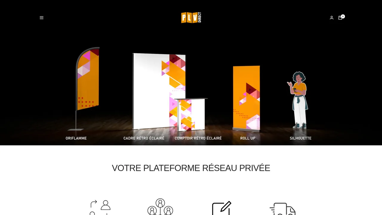 Screenshot de PLV direct