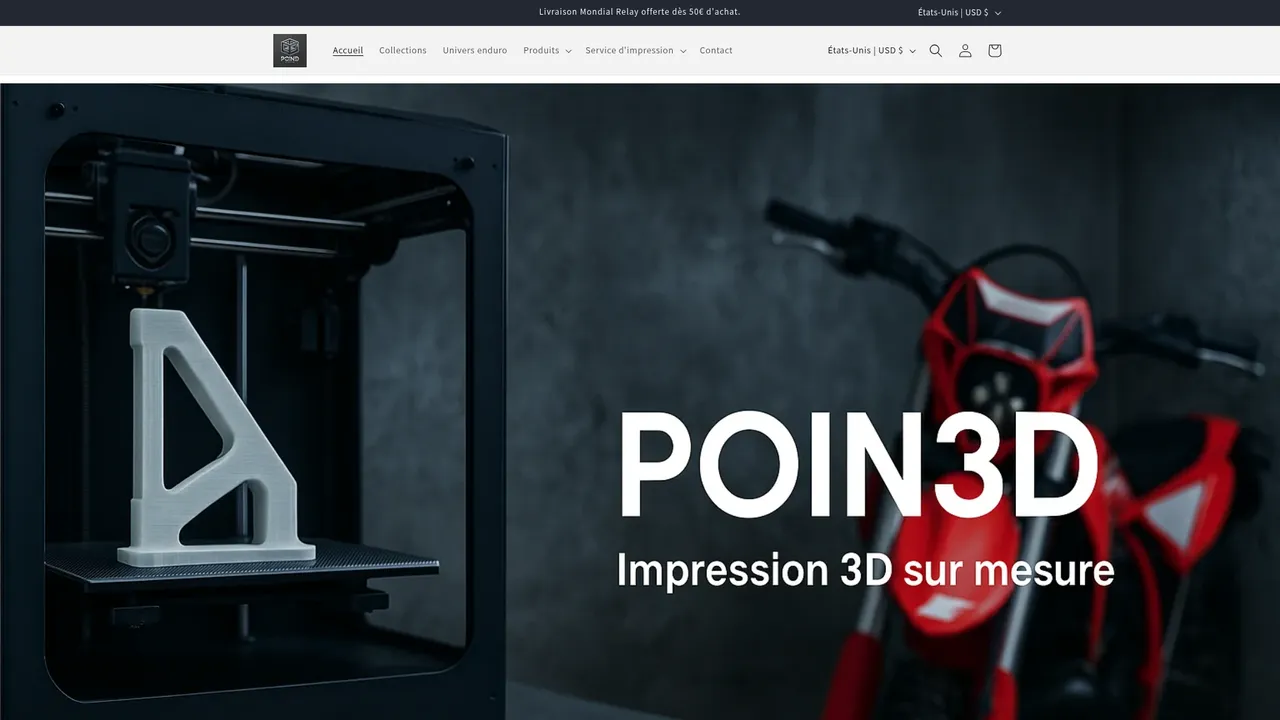Aperçu du site Poin3D