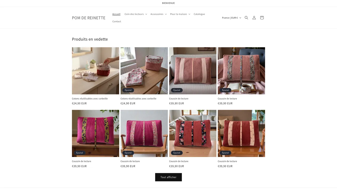 Aperçu du site POM DE REINETTE