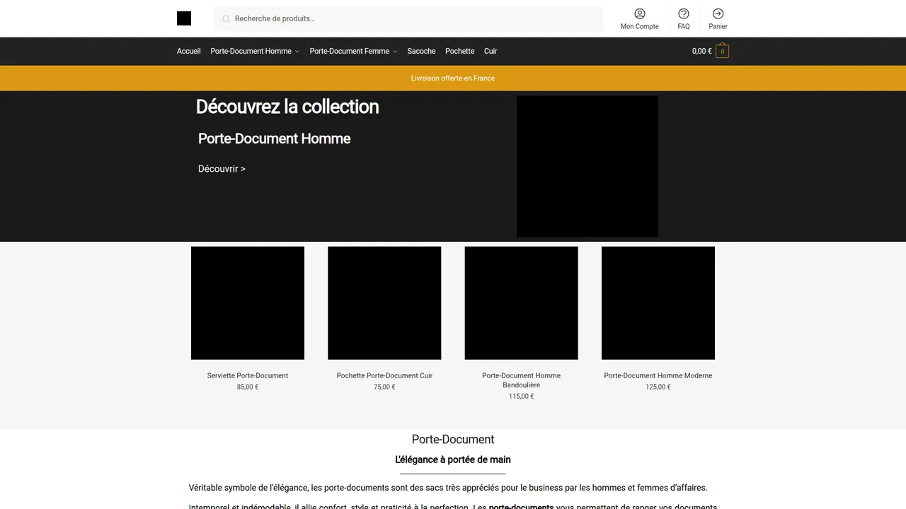 Aperçu du site Porte-Document
