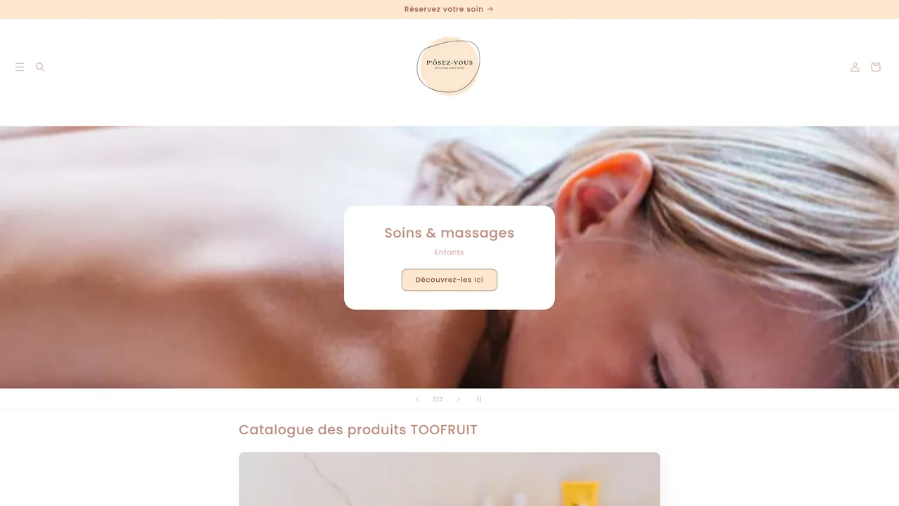 Screenshot de P'ôsez-vous - institut bien-être à Embourg