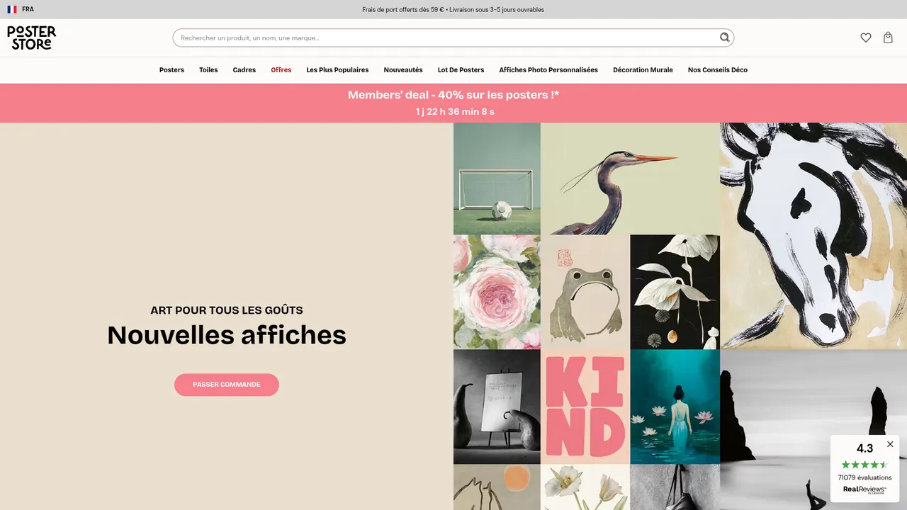 Screenshot de Poster Store