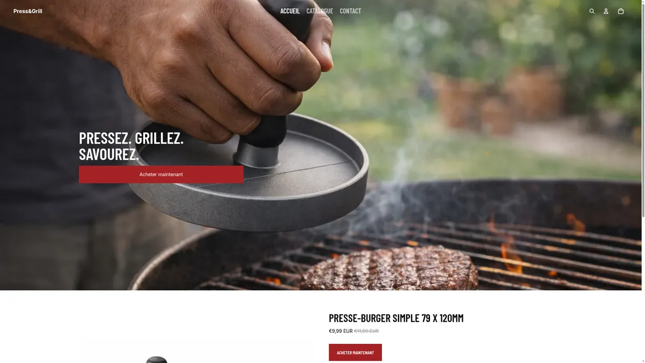 Screenshot de Press&Grill