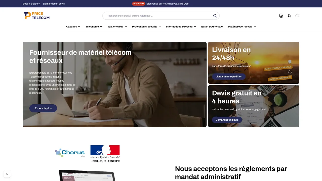 Screenshot de Price Télécom