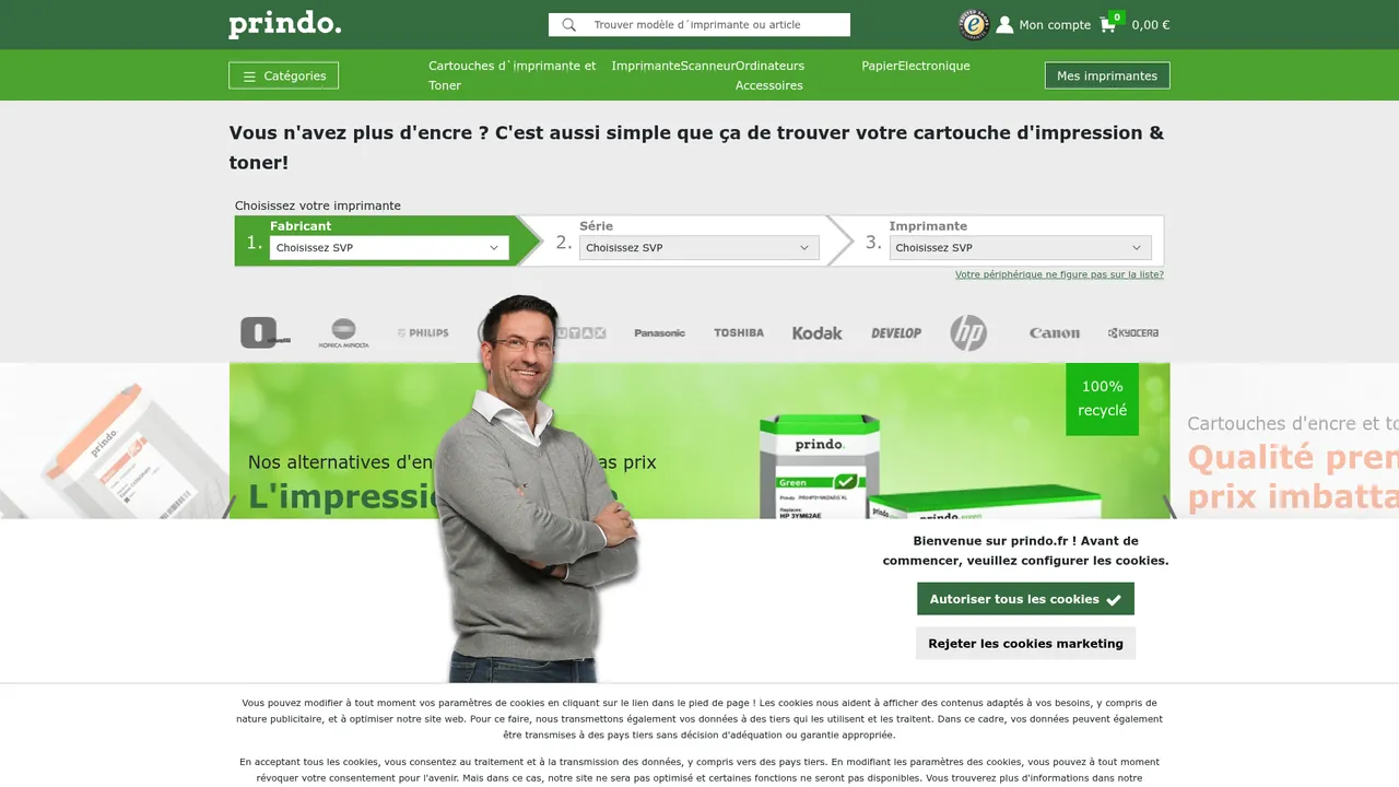 Screenshot de prindo.fr