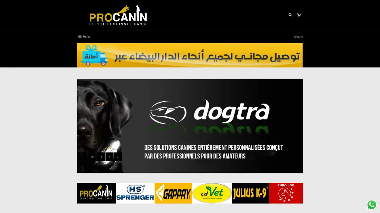 Screenshot de procanin.ma