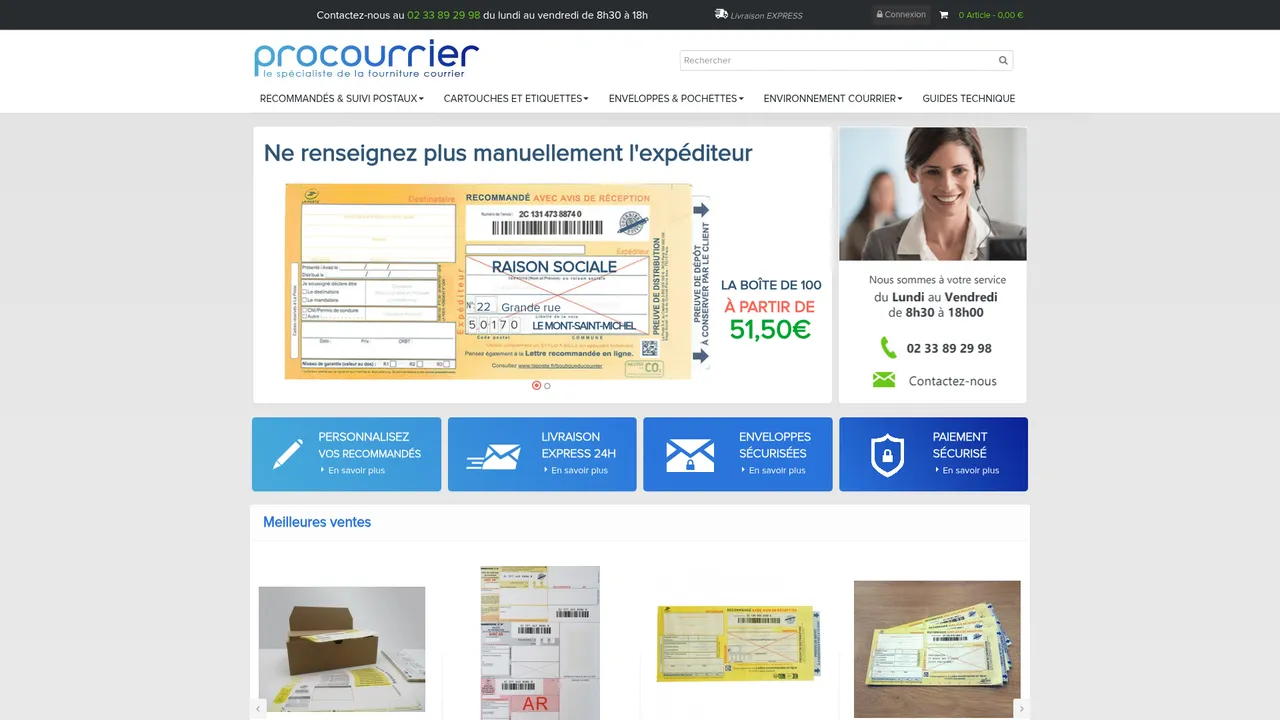Screenshot de Procourrier